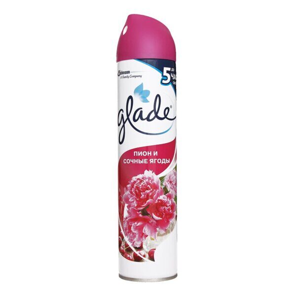 Освежитель возд. "Glade" 300мл  Пион и сочные ягоды 1/12 (5000204954876)
